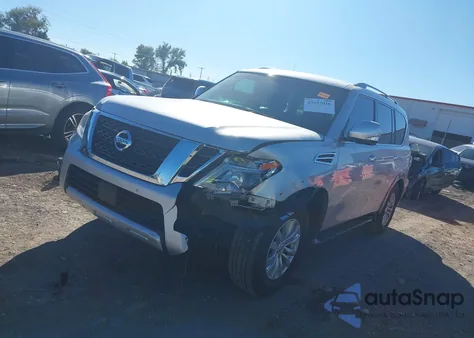 2017 Nissan Armada Sv z USA, uszkodzony, nr VIN JN8AY2NC2H9507814
